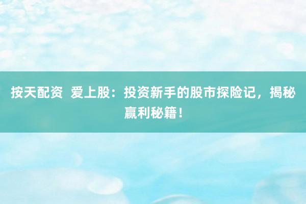 按天配资  爱上股：投资新手的股市探险记，揭秘赢利秘籍！
