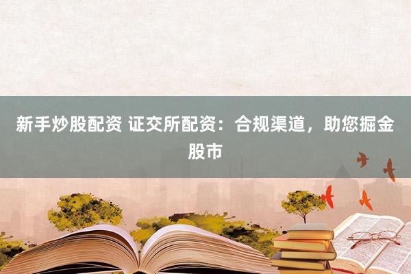 新手炒股配资 证交所配资：合规渠道，助您掘金股市